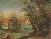 Denys Van Alsloot Winter Landscape (mk05) oil on canvas